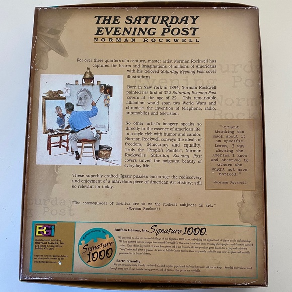 Norman Rockwell Bottom of the Sixth I Saturday Evening Post I 1000 pc Puzzle - Picture 2 of 11